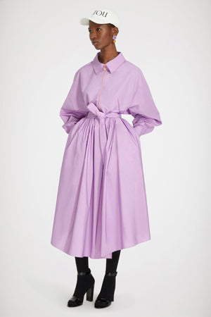 Vestito maxi in raso riciclato