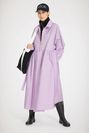 Vestito maxi in raso riciclato