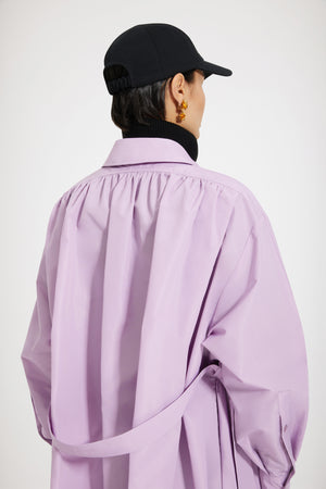 Vestito maxi in raso riciclato