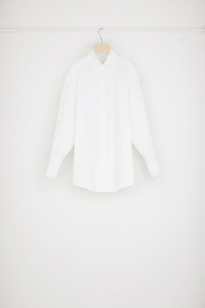 Mini shirt dress in organic cotton