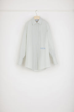 Robe chemise courte en coton bio rayé