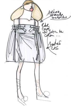 Schulterfreies Kleid