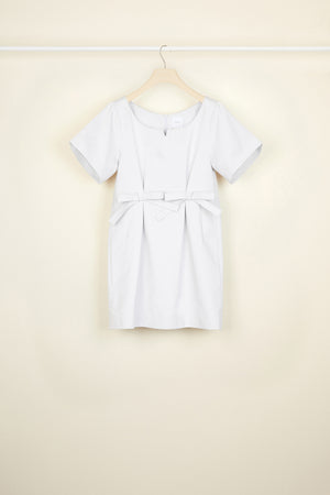 Bow cotton mini dress