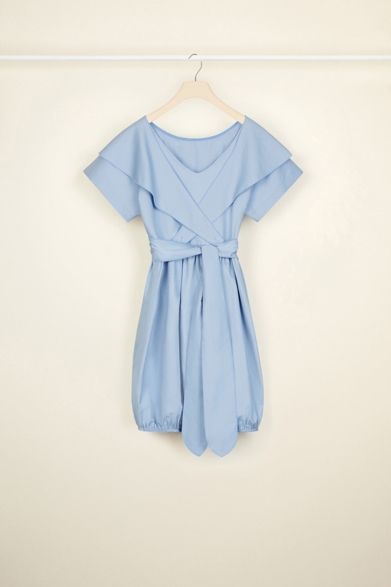 Patou | Wrap back cotton bubble dress Patou | Wrap back cotton bubble dress