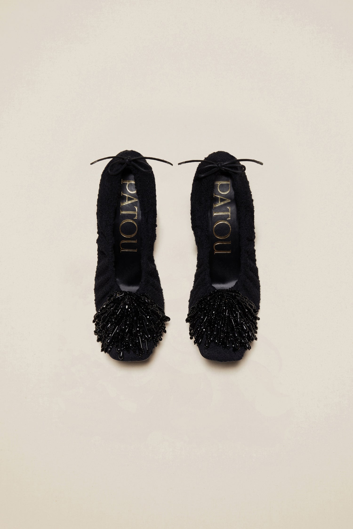 Patou | Pearl-embellished tweed pumps