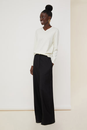 クロシェ カラー ファインウール ジャンパー