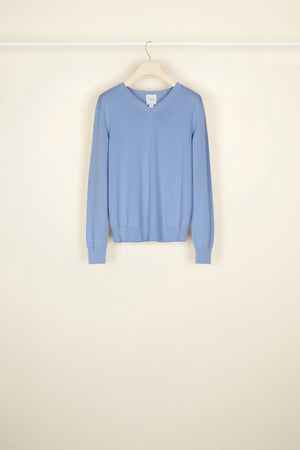 Maglia leggera con collo crochet