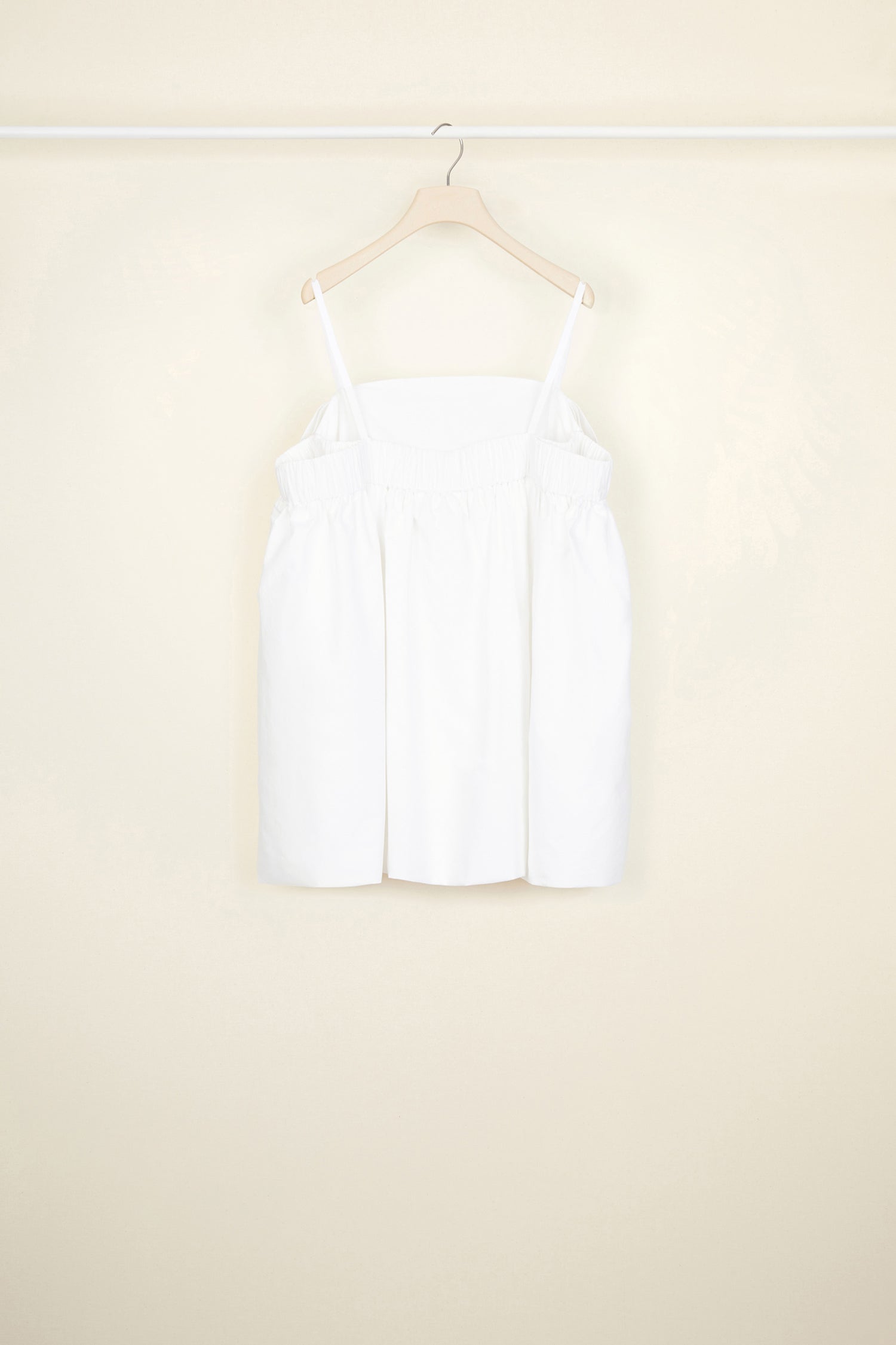 Patou - Cold-shoulder cape poplin top - White - The mock-cape that frames the shoulders.White organic cotton poplin top. Cape-style design with an elasticated off-the-shoulder neckline and elasticated armholes.