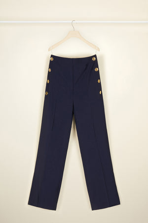 Pantalone da marinaio in lana d’estate