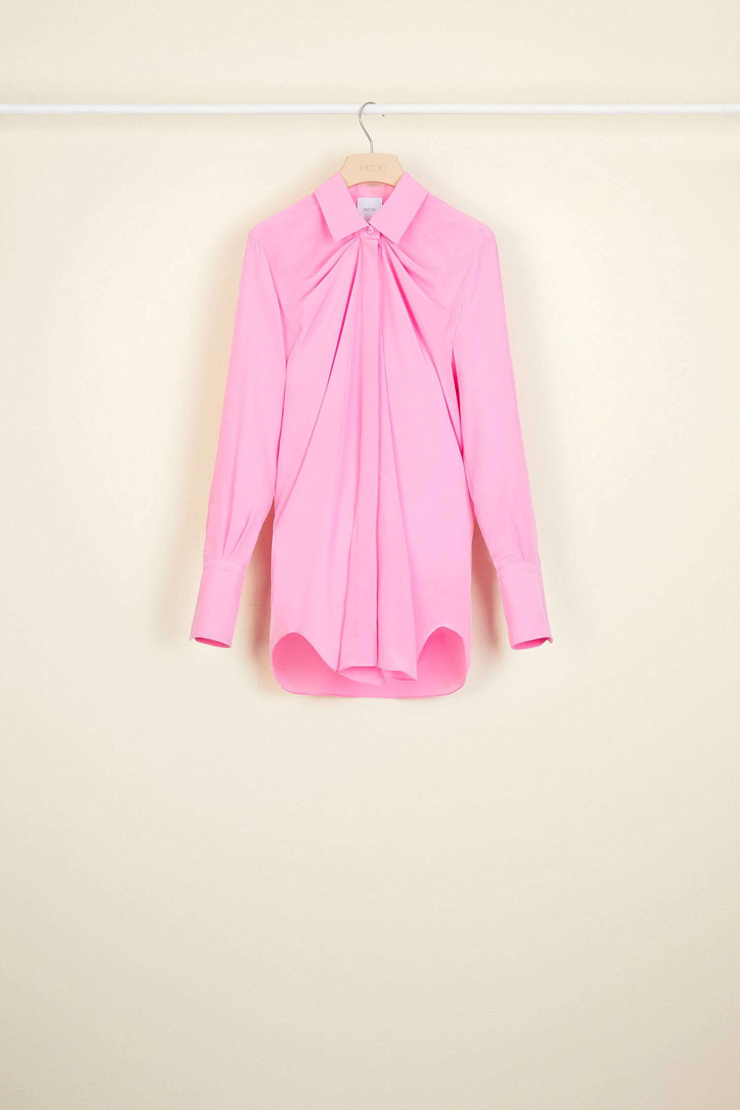 Patou | Draped silk blouse - Peony