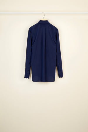 Blusa drappeggiata in seta