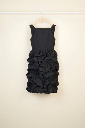 Faille bubble skirt dress