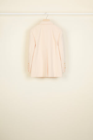 Double-breasted wool and cashmere jacket