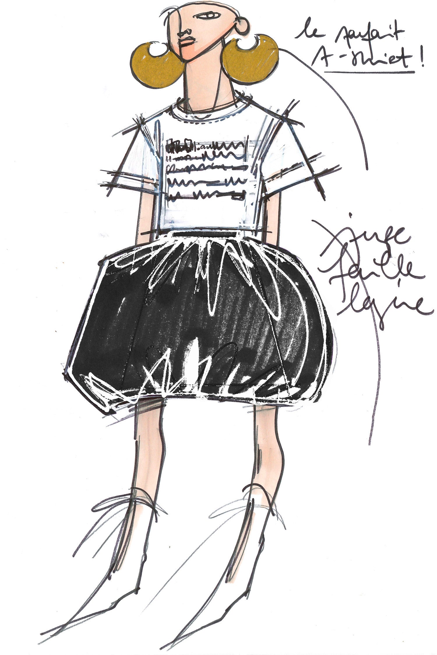 Patou - シントニー オーガニックコットン Tシャツ - Syntony White - 巧みに波長を合わせて。ホワイトのオーガニックコットン クルーネックTシャツ。レギュラーフィット。フロントに辞書から着想を得たレタリングプリント、バックにロゴ。