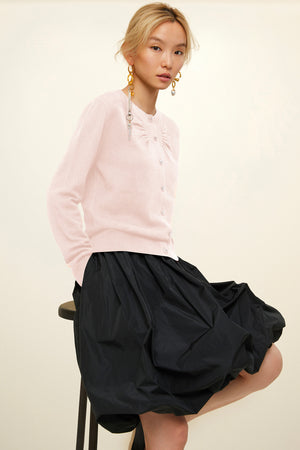 Cardigan fin en laine et cachemire