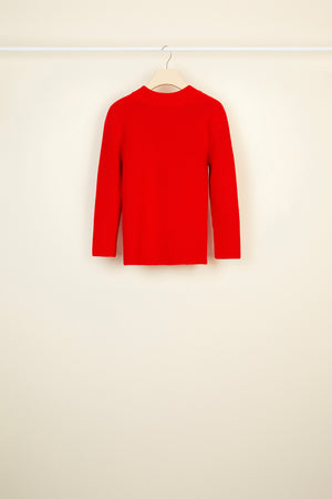 Maglione in lana merino con spille