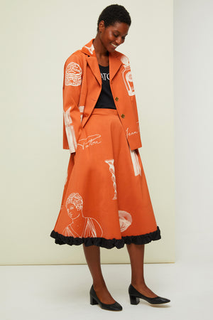 Printed technical fabric jacket