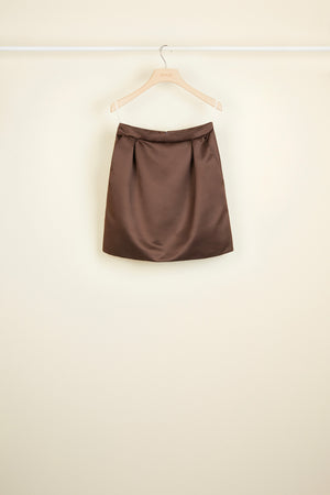 Satin tulip skirt
