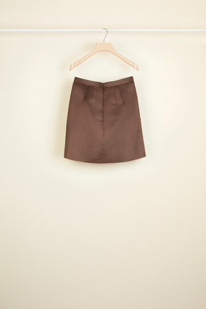 Satin tulip skirt