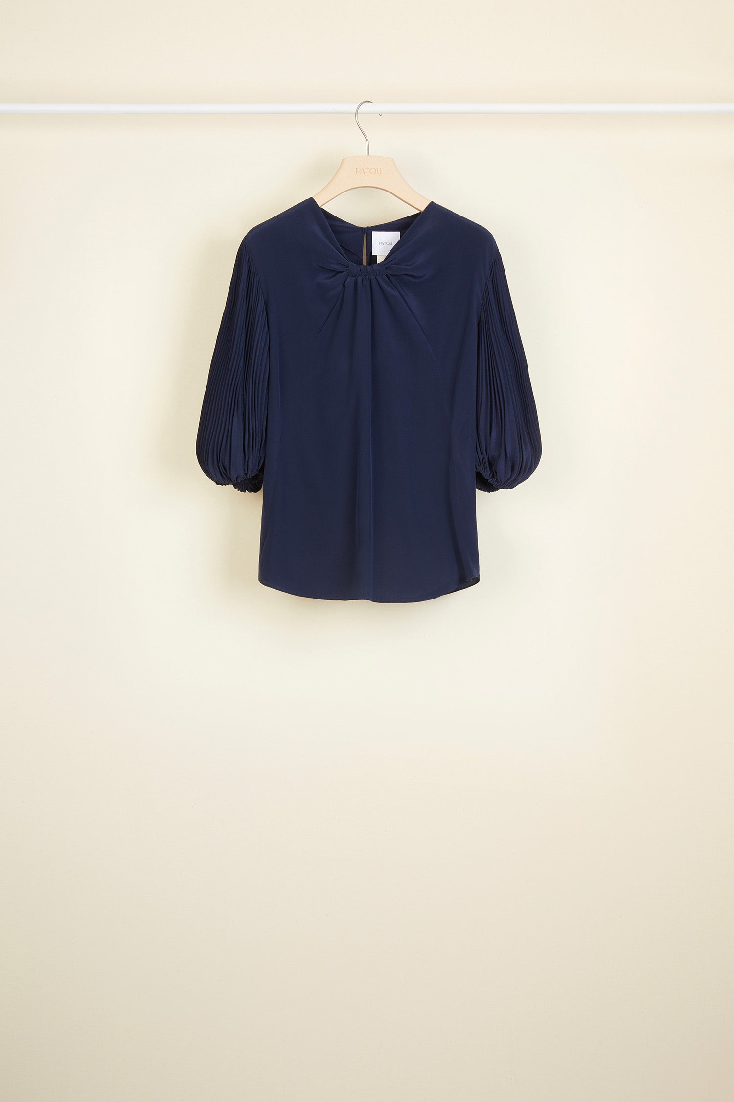 Patou - Cut Bow Top - Navy - Navy - Cut Bow Top