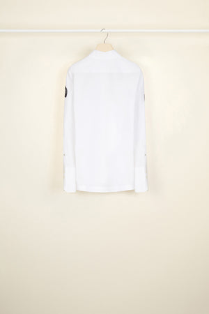 Embroidered logo shirt in organic cotton