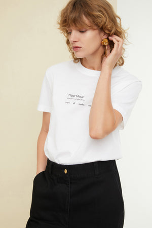 T-shirt Fleur bleue in cotone bio