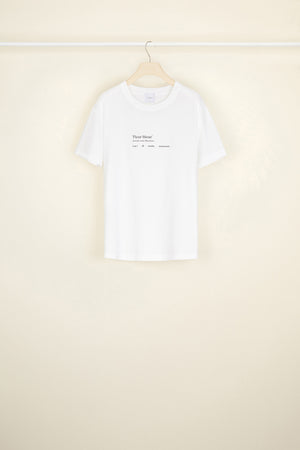 T-shirt Fleur bleue in cotone bio