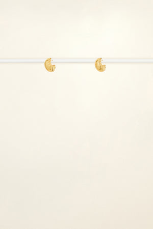 Petites boucles d’oreilles mandarine en laiton