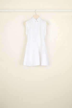 Sleeveless cotton peplum top