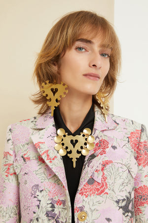 Giacca boxy in jacquard
