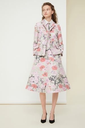 Giacca boxy in jacquard