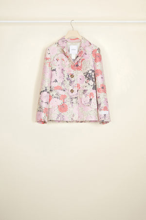 Giacca boxy in jacquard