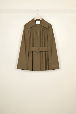 Veste ceinturée en coton bio