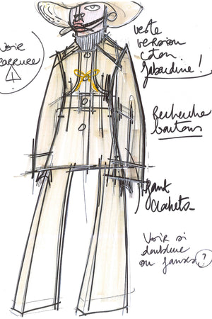 Veste ceinturée en coton bio