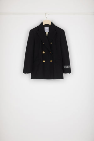 Iconic double-breasted jacket in wool and cashmere