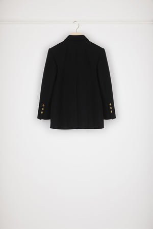 Iconic double-breasted jacket in wool and cashmere