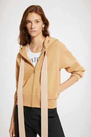 Patou zip-up hoodie in organic cotton