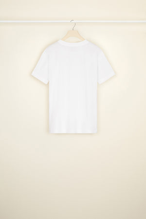 Embroidered T-shirt in organic cotton