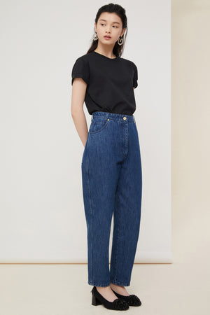 Heart cut-out organic cotton tee