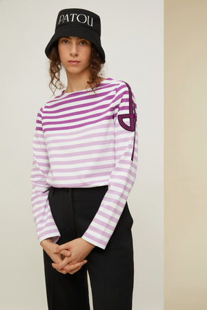 Marinière a righe multicolore in cotone bio