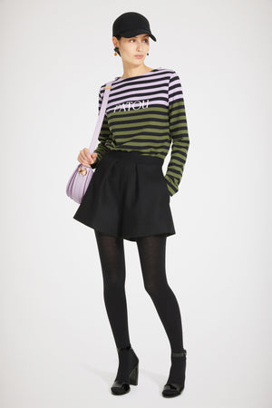 Multicoloured Breton top in organic cotton