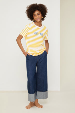 Maglietta a righe Patou Plage in cotone bio
