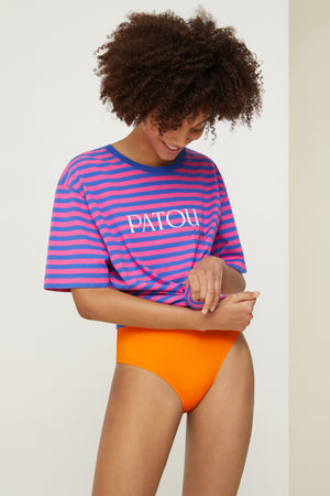 Maglietta a righe Patou Plage in cotone bio