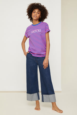 Maglietta a righe Patou Plage in cotone bio