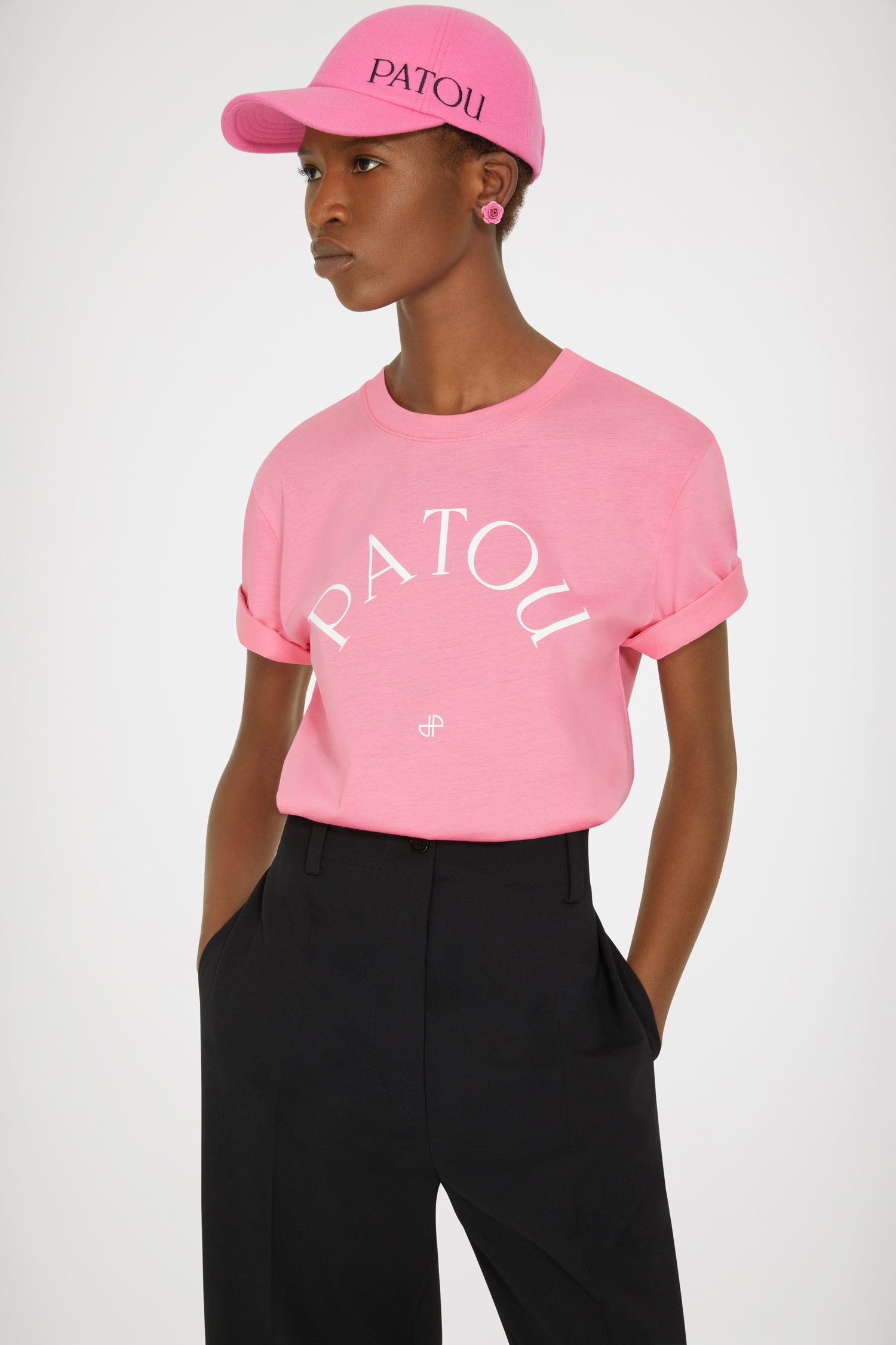Patou t-shirt in organic cotton - Darling Pink - XS