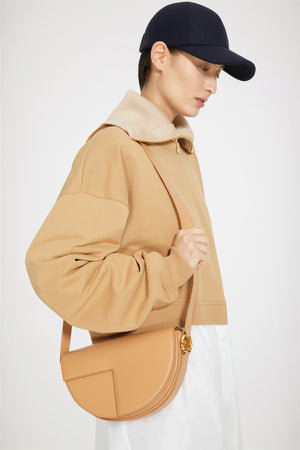 Sweatshirt-Kleid im Materialmix aus Bio-Baumwolle