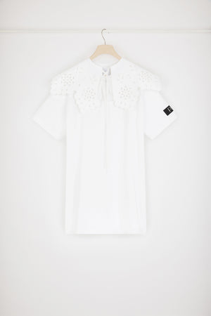 T-Shirt-Kleid mit abnehmbarem Kragen aus Bio-Baumwolle