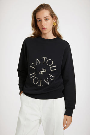 Medallion logo sweatshirt in organic cotton