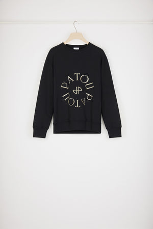 Medallion logo sweatshirt in organic cotton