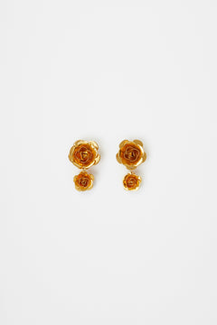 Double flower earrings